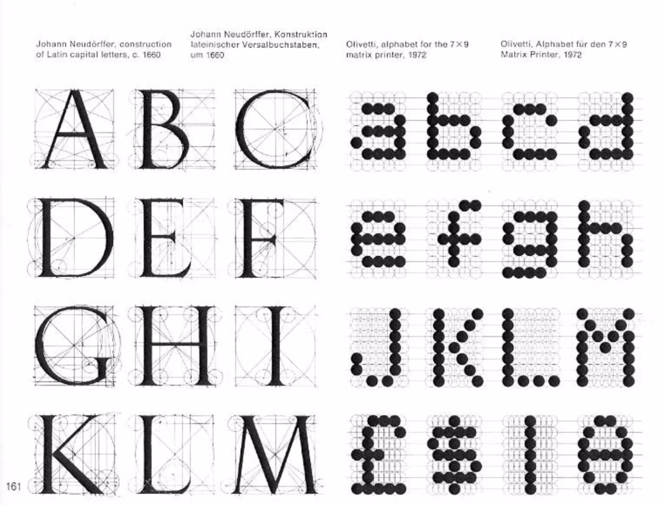 Letters design approach